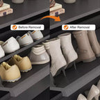 Meuble à chaussures en bois avec 2 tiroirs basculants et étagère réglable pour entrée, couloir, salon