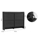 Meuble à chaussures en bois avec 2 tiroirs basculants et étagère réglable pour entrée, couloir, salon