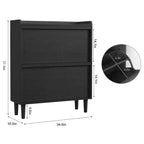 Meuble à chaussures en bois avec 2 tiroirs basculants et étagère réglable pour entrée, couloir, salon