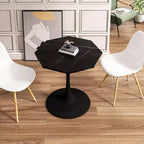 TROPOW 31.50 Modern Octagonal Coffee Table, Mid-Century Style Tulip Dining Table, Marble Coffee Tables for Reception Room , Easy to Clean