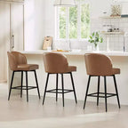 Tabouret de bar pivotant de 30 po de hauteur avec pieds en métal