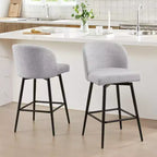 Tabouret de bar pivotant de 30 po de hauteur avec pieds en métal