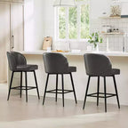 Tabouret de bar pivotant de 30 po de hauteur avec pieds en métal