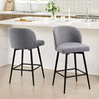 Tabouret de bar pivotant de 30 po de hauteur avec pieds en métal