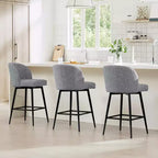 Tabouret de bar pivotant de 30 po de hauteur avec pieds en métal