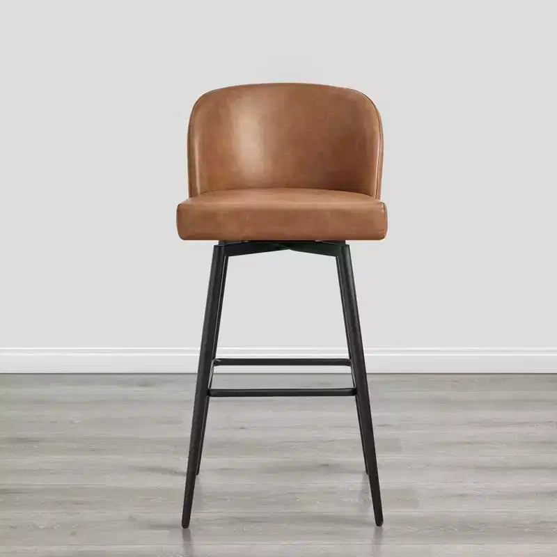 Tabouret de bar pivotant de 30 po de hauteur avec pieds en métal