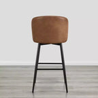 Tabouret de bar pivotant de 30 po de hauteur avec pieds en métal