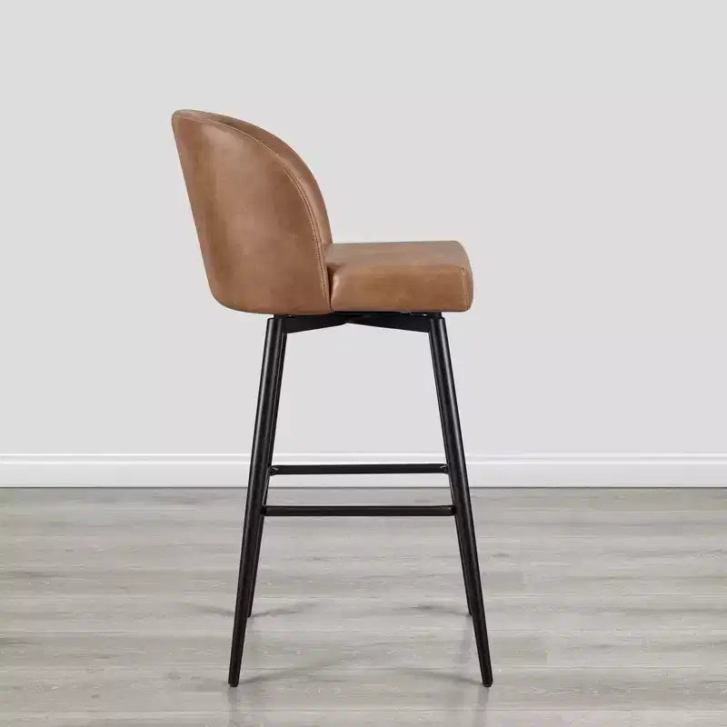 Tabouret de bar pivotant de 30 po de hauteur avec pieds en métal