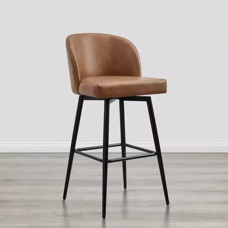 Tabouret de bar pivotant de 30 po de hauteur avec pieds en métal