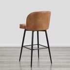 Tabouret de bar pivotant de 30 po de hauteur avec pieds en métal