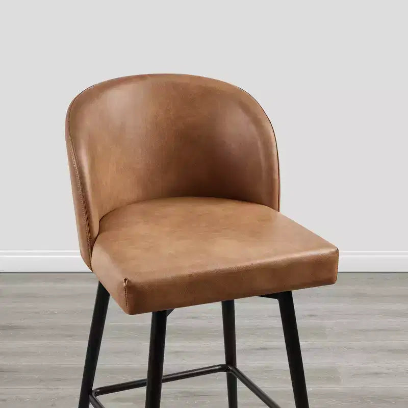 Tabouret de bar pivotant de 30 po de hauteur avec pieds en métal