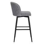 Tabouret de bar pivotant de 30 po de hauteur avec pieds en métal