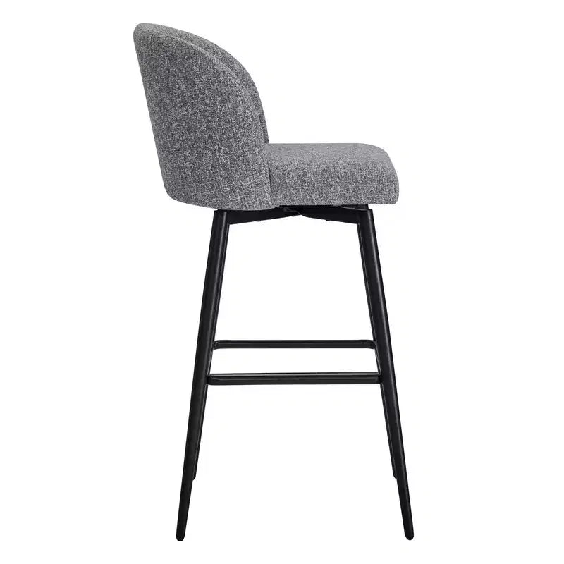 Tabouret de bar pivotant de 30 po de hauteur avec pieds en métal