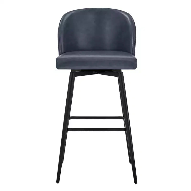 Tabouret de bar pivotant de 30 po de hauteur avec pieds en métal
