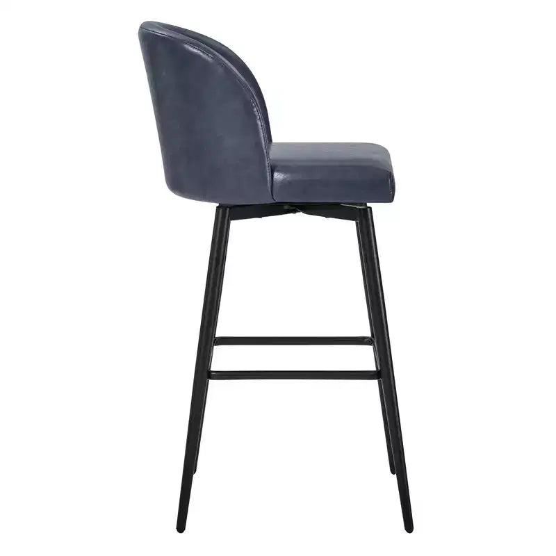 Tabouret de bar pivotant de 30 po de hauteur avec pieds en métal