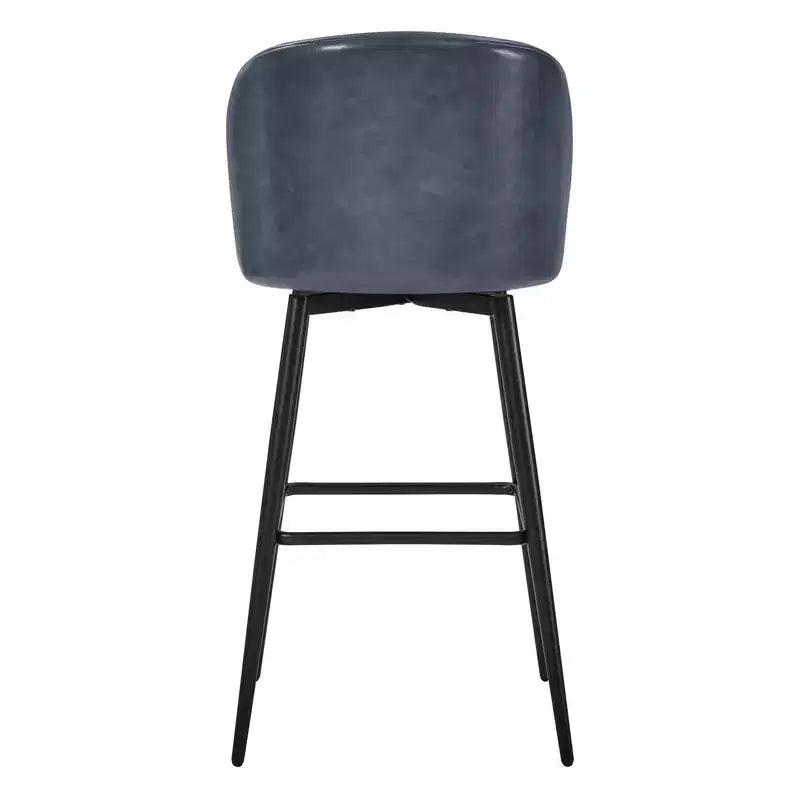Tabouret de bar pivotant de 30 po de hauteur avec pieds en métal