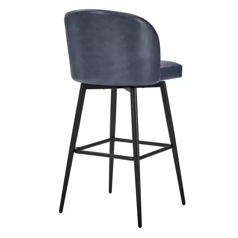 Tabouret de bar pivotant de 30 po de hauteur avec pieds en métal