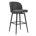 Tabouret de bar pivotant de 30 po de hauteur avec pieds en métal