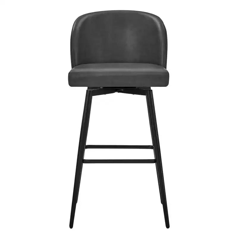 Tabouret de bar pivotant de 30 po de hauteur avec pieds en métal