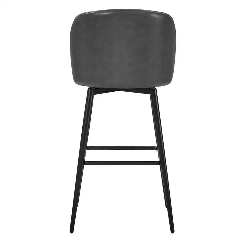 Tabouret de bar pivotant de 30 po de hauteur avec pieds en métal