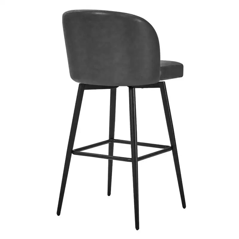 Tabouret de bar pivotant de 30 po de hauteur avec pieds en métal