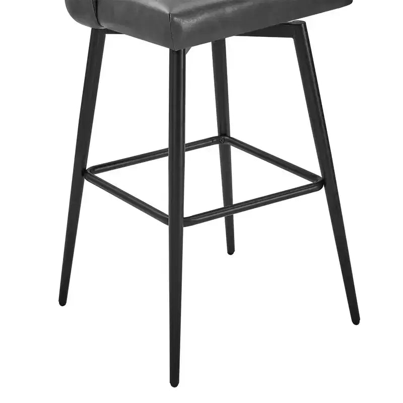 Tabouret de bar pivotant de 30 po de hauteur avec pieds en métal