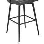 Tabouret de bar pivotant de 30 po de hauteur avec pieds en métal