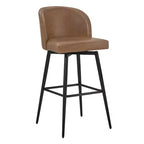 Tabouret de bar pivotant de 30 po de hauteur avec pieds en métal