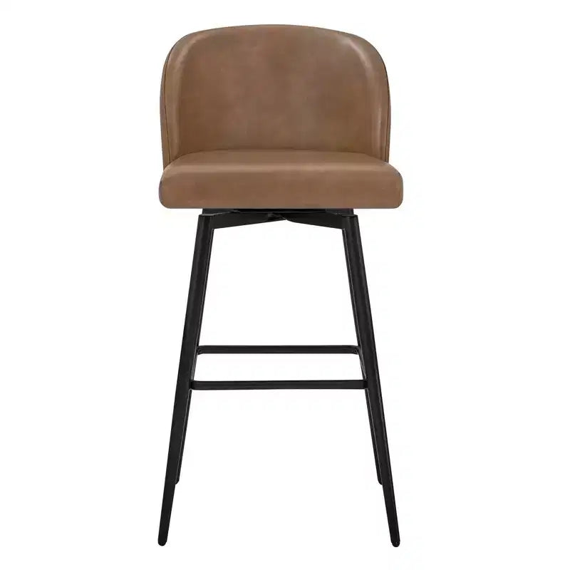 Tabouret de bar pivotant de 30 po de hauteur avec pieds en métal