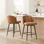 Tabouret de bar pivotant de 30 po de hauteur avec pieds en métal