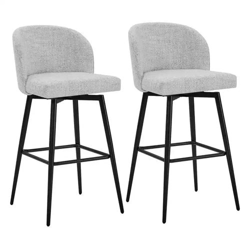 Spruce&Spring 30 Swivel Bar Height Bar Stool with Metal Legs