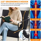 Fauteuil d'appoint pour salon, fauteuil moderne à structure métallique, chaises rembourrées avec coussin en mousse déchiquetée