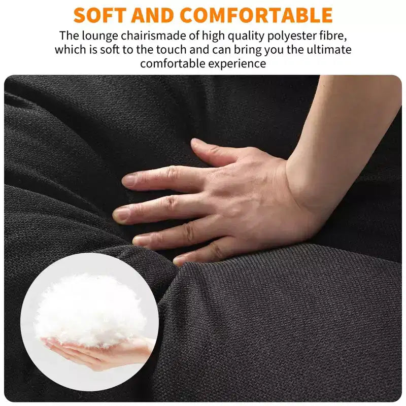 Fauteuil d'appoint pour salon, fauteuil moderne à structure métallique, chaises rembourrées avec coussin en mousse déchiquetée