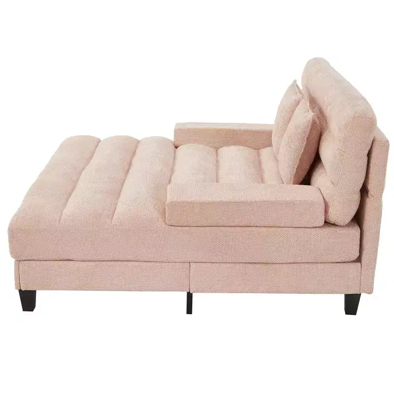 Canapé convertible moderne et confortable avec dossier réglable et lumière LED, canapé profond rembourré pour salon