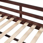Lit mezzanine simple avec tiroirs de rangement, lit mezzanine bas en bois avec deux étagères pour enfants