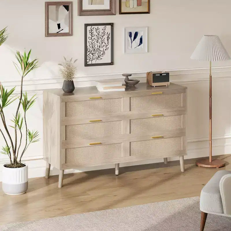 Commode en rotin