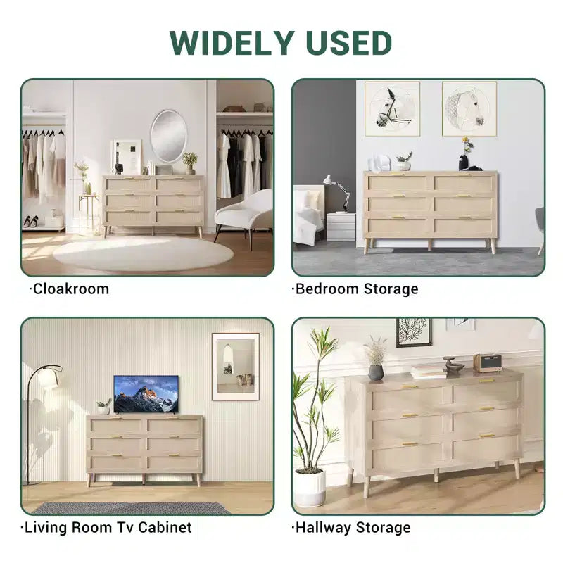 Commode en rotin