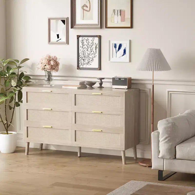 Commode en rotin