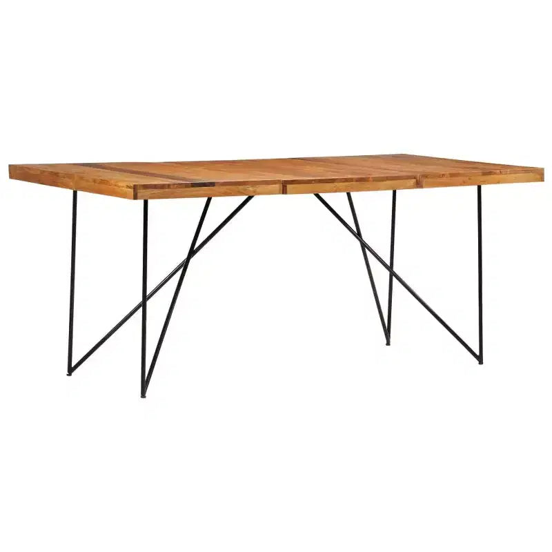 Table de salle à manger industrielle - Bois massif et acier