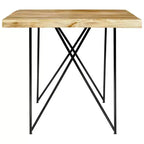 Table de salle à manger industrielle - Bois massif et acier