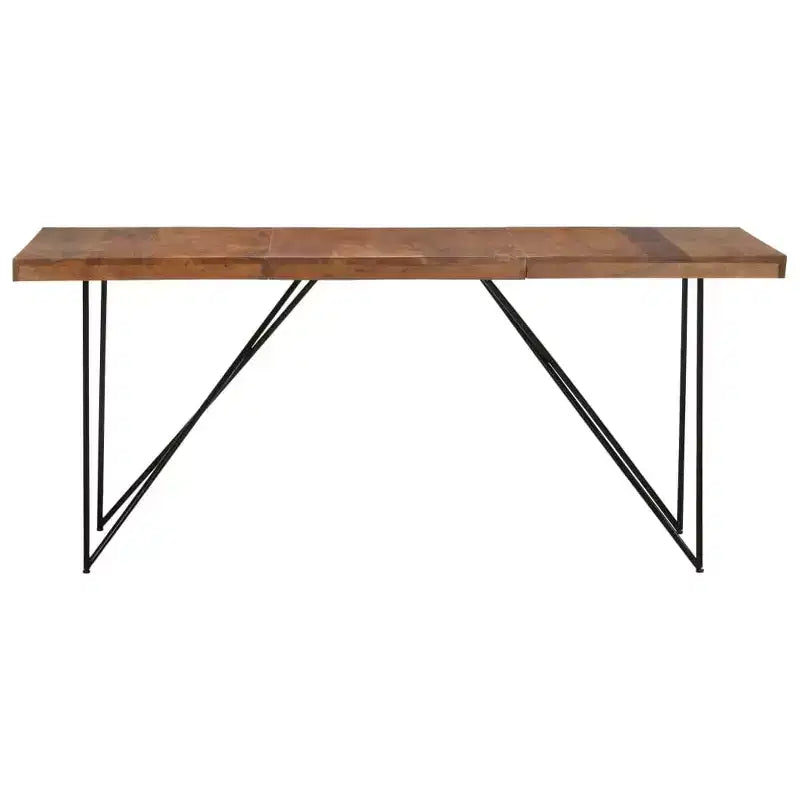 Table de salle à manger industrielle - Bois massif et acier