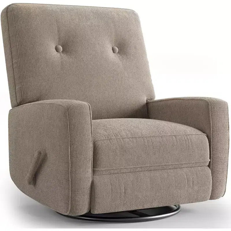 Fauteuil inclinable de chambre d'enfant, fauteuil à bascule pivotant à 360°, avec dossier et repose-pieds réglables, pour salons, chambres à coucher