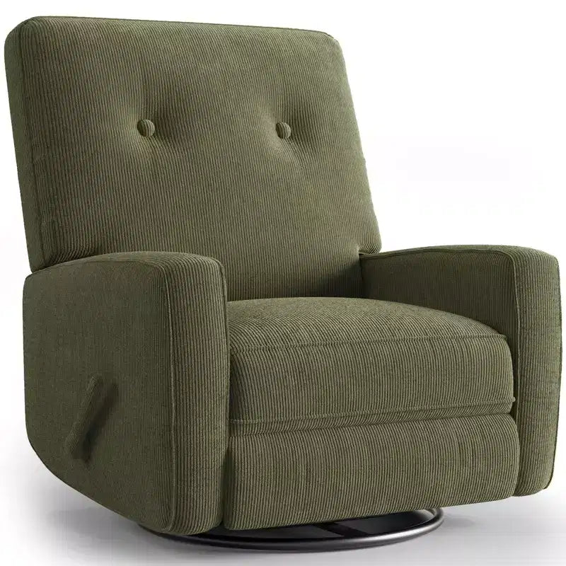 Fauteuil inclinable de chambre d'enfant, fauteuil à bascule pivotant à 360°, avec dossier et repose-pieds réglables, pour salons, chambres à coucher