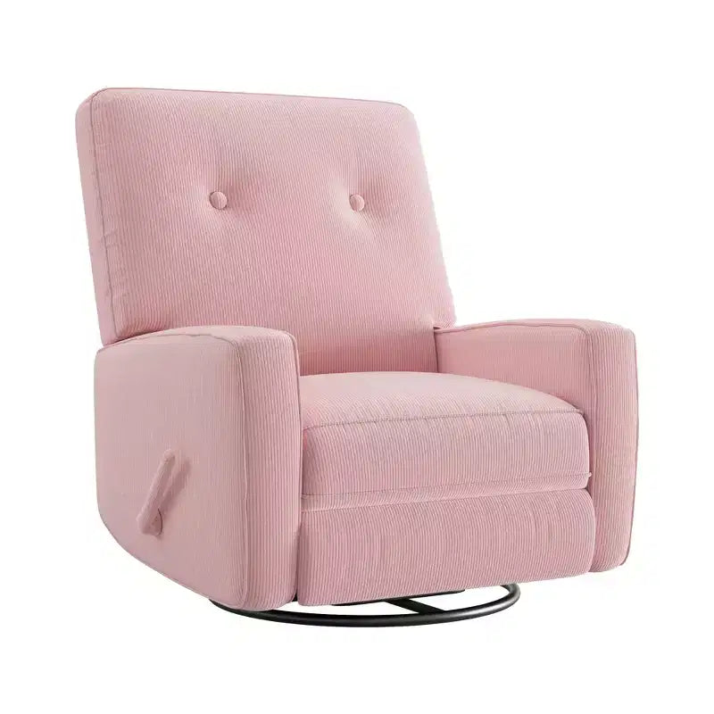 Fauteuil inclinable de chambre d'enfant, fauteuil à bascule pivotant à 360°, avec dossier et repose-pieds réglables, pour salons, chambres à coucher