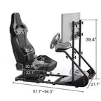 Cockpit de course amélioré stabilisé, simulateur de conduite réglable (exclut frein à main, pédales et écran)