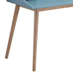 Bureau Gwen avec huche et étagères ouvertes, style Mid-Century Modern en bois