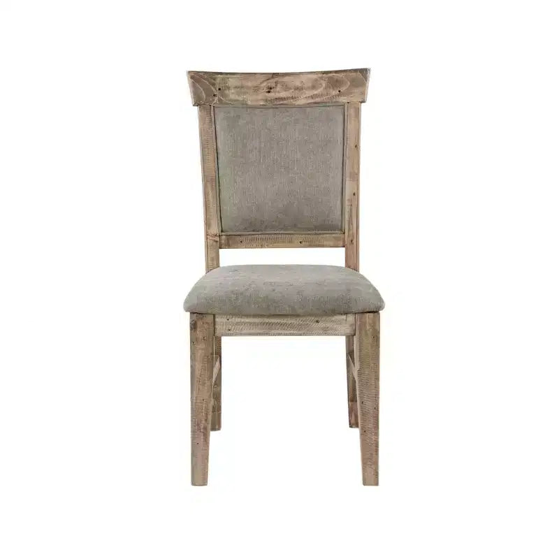 Lot de 2 chaises de salle à manger Oliver, couleur naturelle/grise