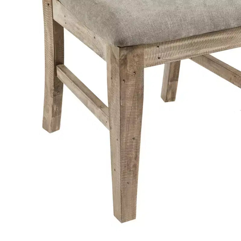 Lot de 2 chaises de salle à manger Oliver, couleur naturelle/grise