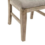 Lot de 2 chaises de salle à manger Oliver, couleur naturelle/grise