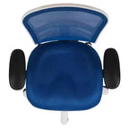 Chaise de bureau ergonomique exécutive multifonctionnelle en maille avec dossier mi-haut et accoudoirs réglables